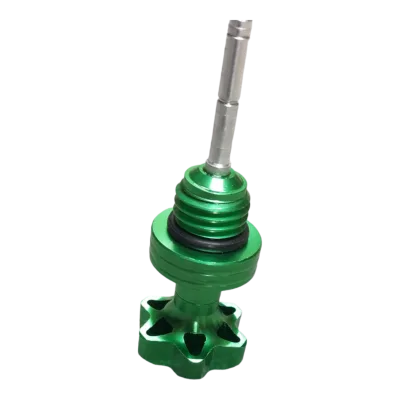 Bayoneta Medidor de ACEITE VERDE ALUMINIO UNIVERSAL