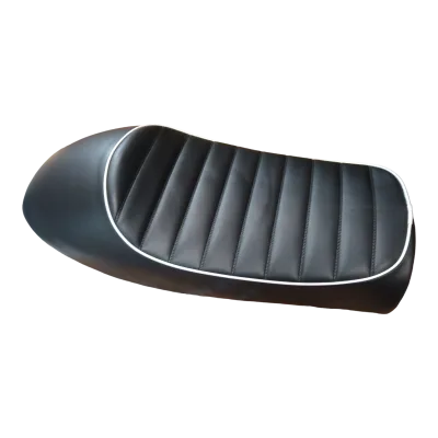ASIENTO MOTO COMPLETO FT125 NEGRO BORDE BCO FT125