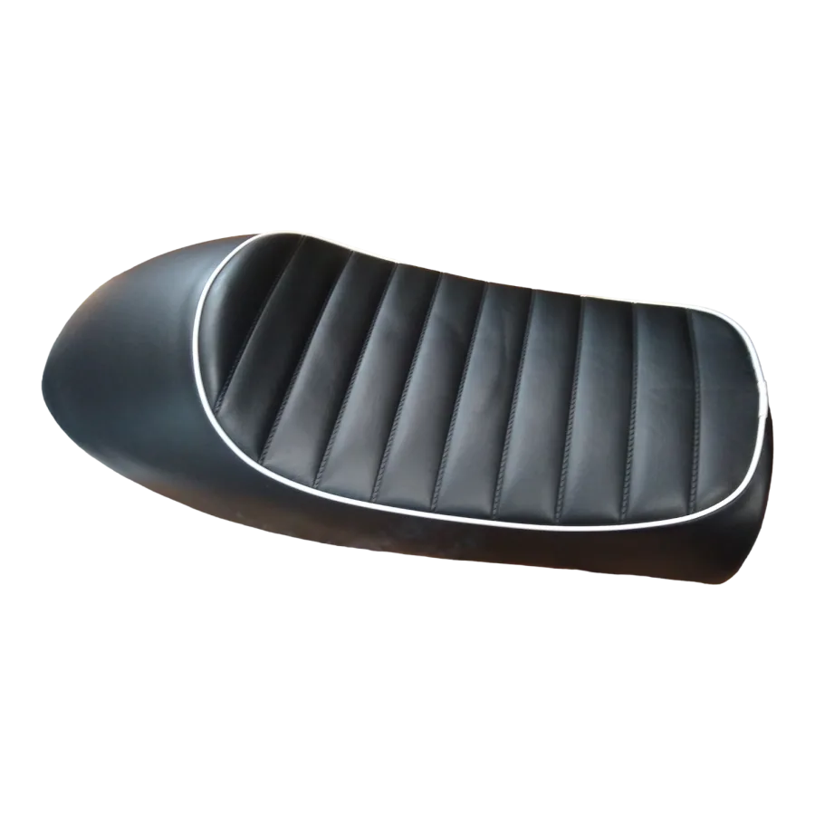ASIENTO MOTO COMPLETO FT125 NEGRO BORDE BCO FT125