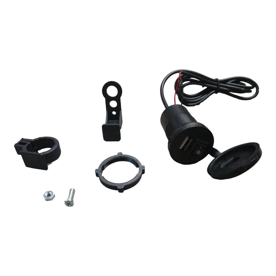 CARGADOR USB P/MOTOCICLETA IR-3104 CON INTERRUPTOR