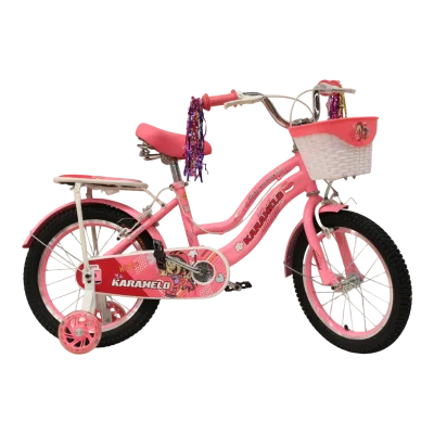 BICI MN R16 Niña Karamelo ROSA Parrilla/ Llan nga/ canasta