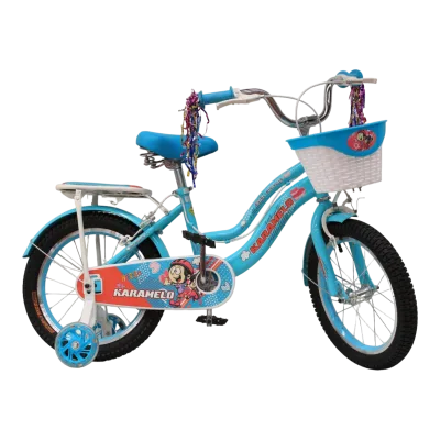 BICI MN R16 Niña Karamelo AZUL PASTEL Parrilla/ Llan nga/ canasta