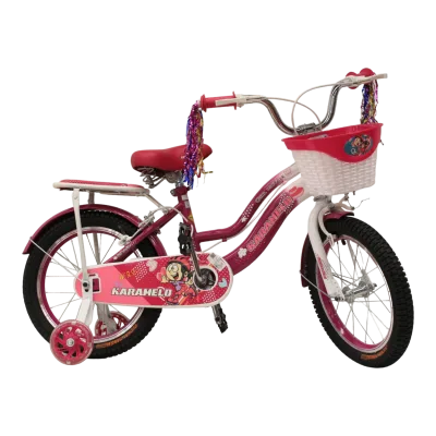 BICI MN R16 Niña Karamelo LILA/BLANCO Parrilla/ Llan nga/ canasta