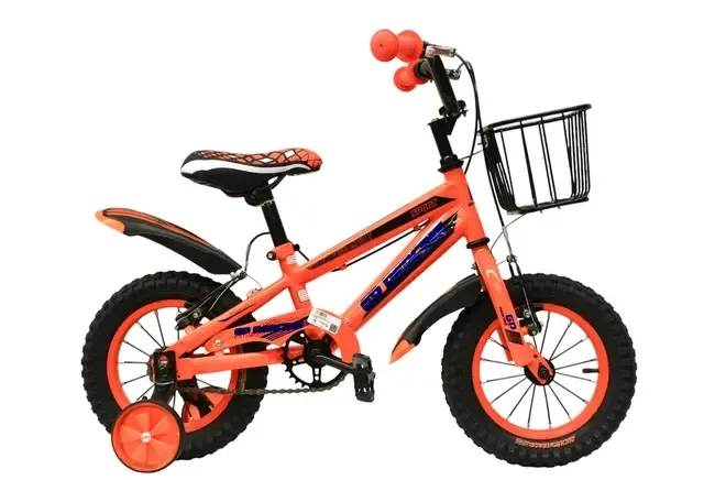 BICI MN R12 GP NARANJA FLUORECENTE c/ canasta