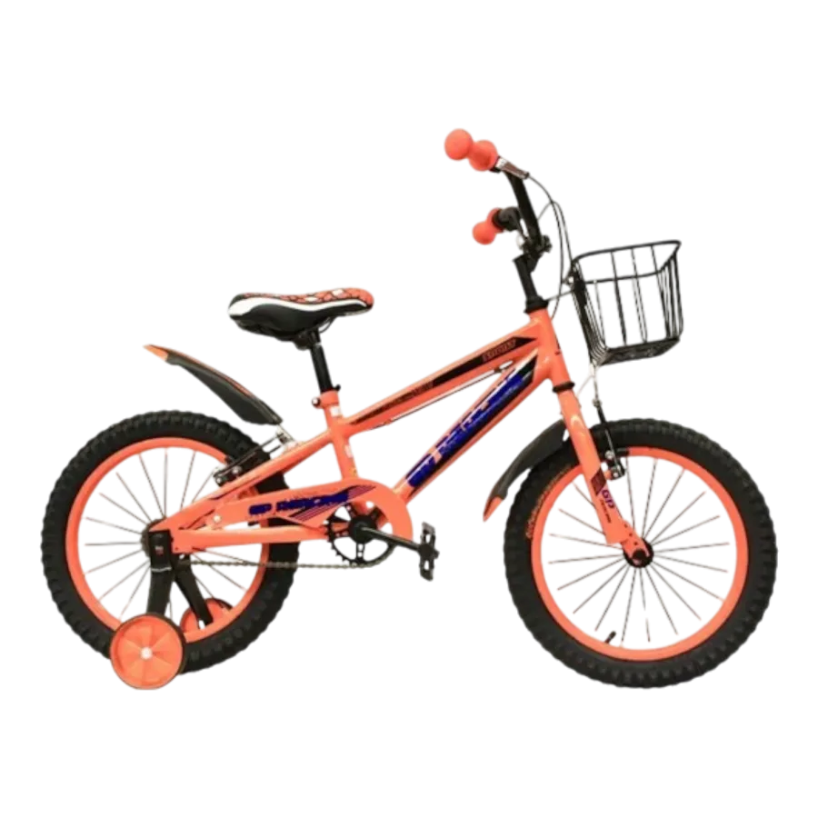 BICI MN R16 GP NARANJA FLUORECENTE c/ canasta