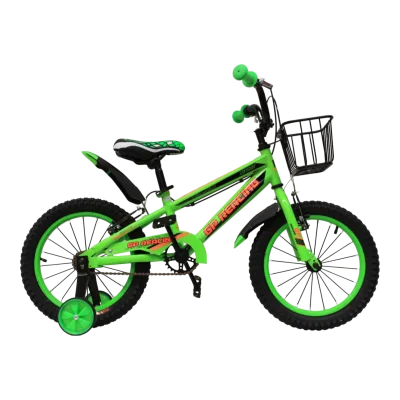BICI MN R16 GP VERDE FLUORECENTE c/ canasta