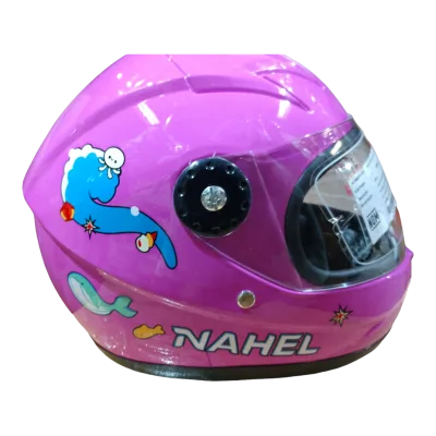 CASCO DE MOTO INFANTIL CERRADO SIRENA LILA