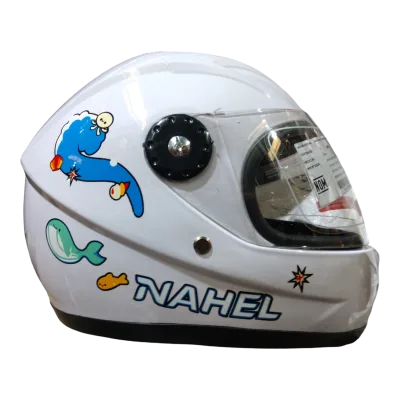 CASCO DE MOTO INFANTIL CERRADO SIRENA BLANCO