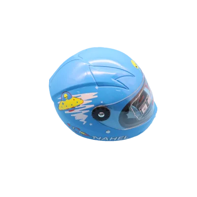 CASCO DE MOTO INFANTIL CERRADO ALIEN AZUL