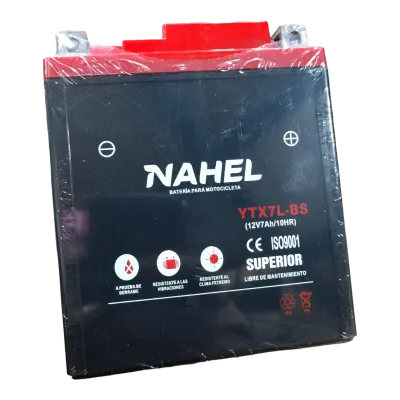 BATERIA GEL YTX7L-BS NAHEL* (DM200/XR150/DS250/CG150 11-13)