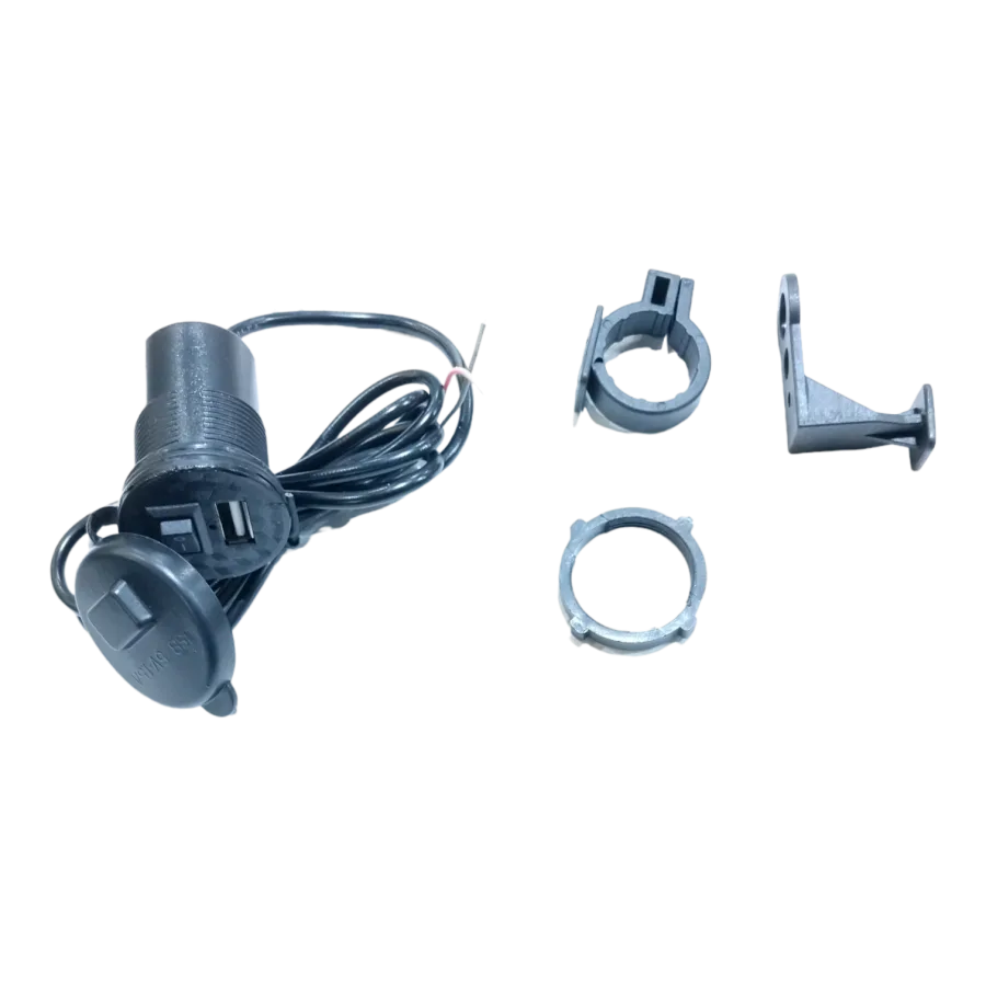 CARGADOR USB P/MOTOCICLETA C/INTERRUPTOR