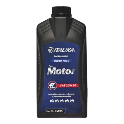 ACEITE 4T "BOTE NEGRO" ITALIKA 950ML --ECO-- (SAE 20W50 API SG)