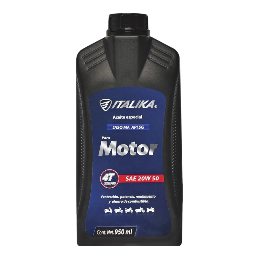 ACEITE 4T "BOTE NEGRO" ITALIKA 950ML --ECO-- (SAE 20W50 API SG)