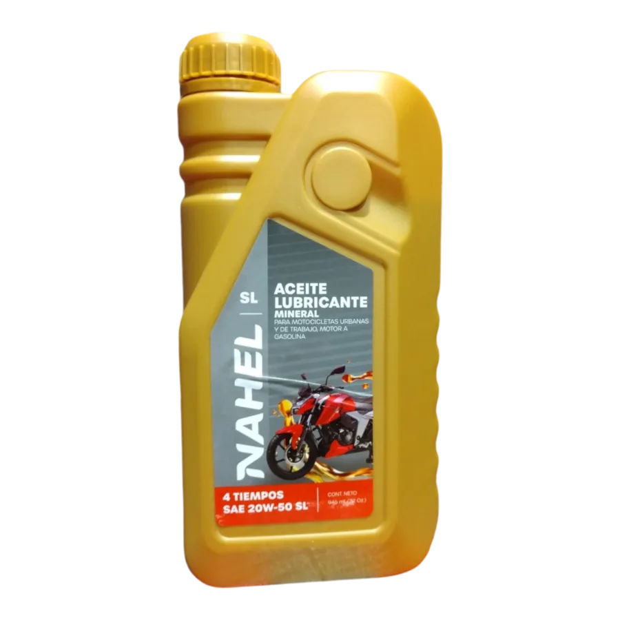 ACEITE NAHEL MINERAL P/MOTOCICLETA 4T 946 ML 20W-50 SL