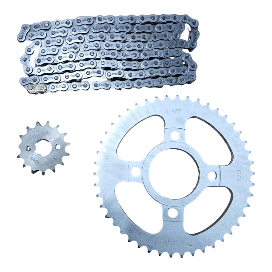 SPROCKET COMPLETO DM200 15/46/428HX128 NAHEL
