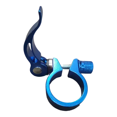 ABRAZADERA 31.8 ALUMINIO AZUL PARA ASIENTO CON BLOQUEO