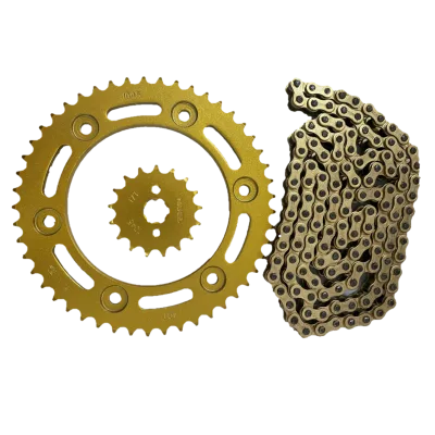 SPROCKET COMPLETO DORADO XR125 XR150 17/49/428HX130 NAHEL
