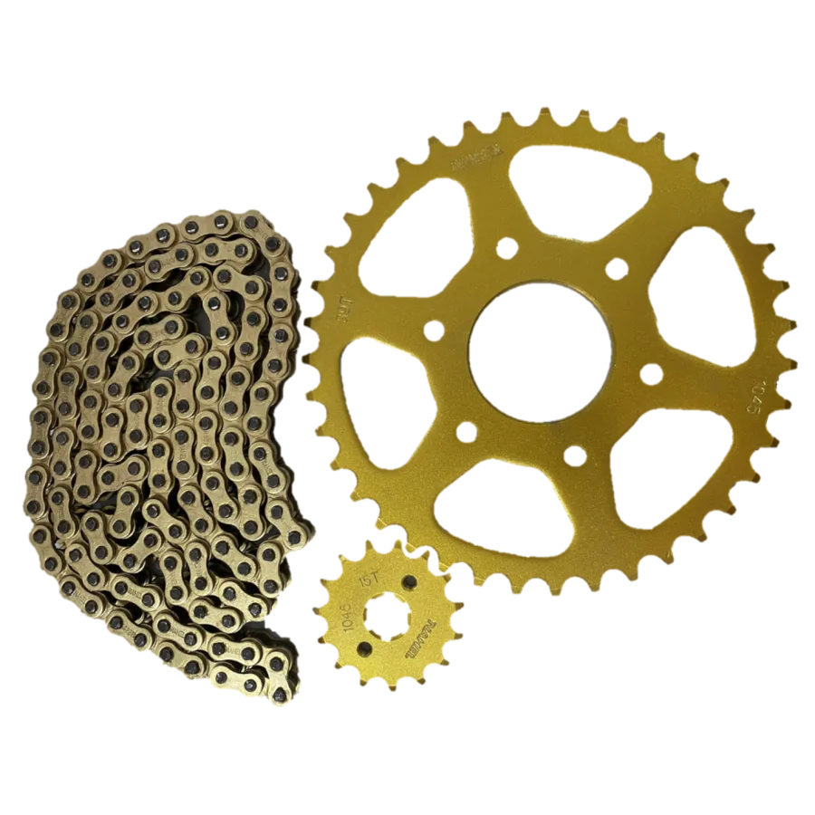 SPROCKET COMPLETO DORADO PULSAR NS200 14/39/520HX116 NAHEL