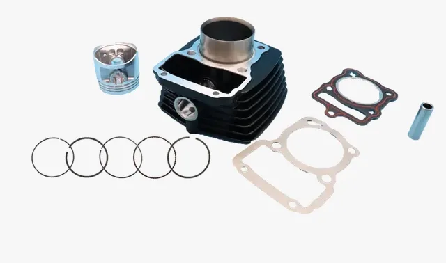 CILINDRO NHL125 NEGRO CON PISTON/PERNO/SEGUROS/ANILLOS/EMPAQUES NFT