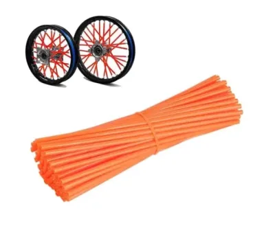 POPOTES RAYOS NARANJA 72 PIEZAS 18 24CM