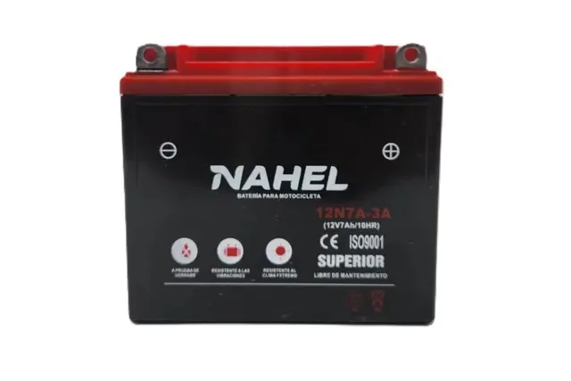 BATERIA GEL 12N7A-3A NAHEL (DM200/FT180/DT200/EX200,RT200,DM200,FT250 )
