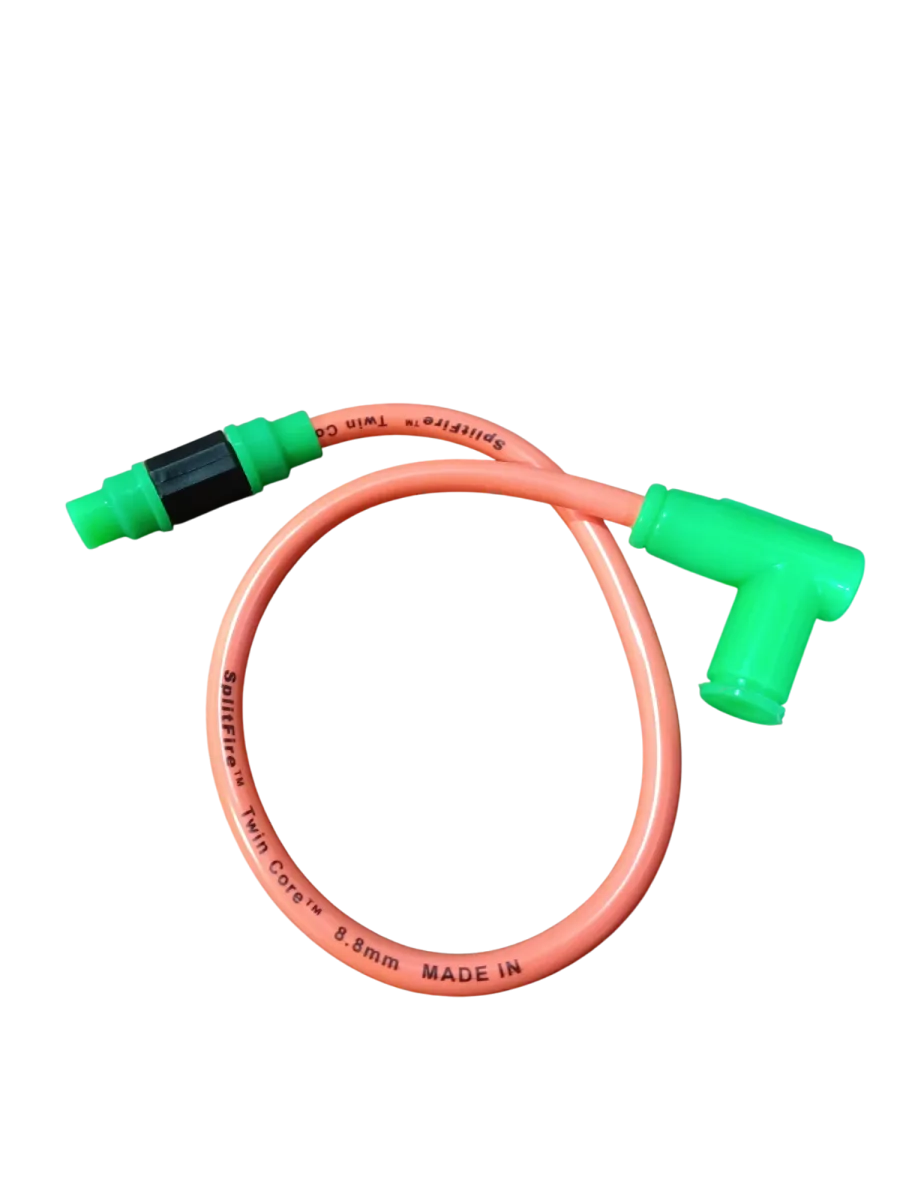 CABLE DE BUJIA NARANJA DOBLE NUCLEO COLOR VERDE NAHEL