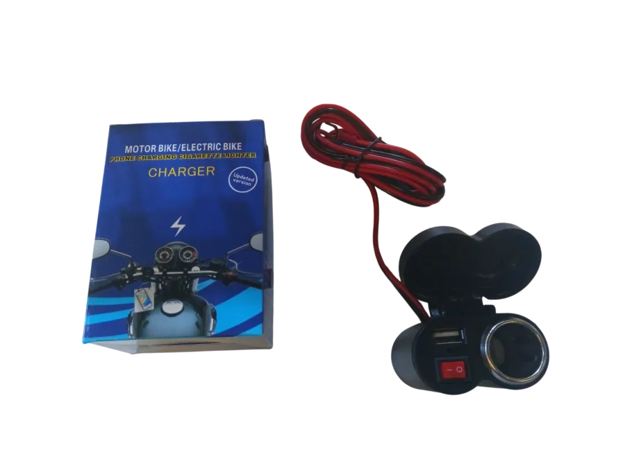 CARGADOR USB P/MOTOCICLETA MULTI-FUNCIONAL