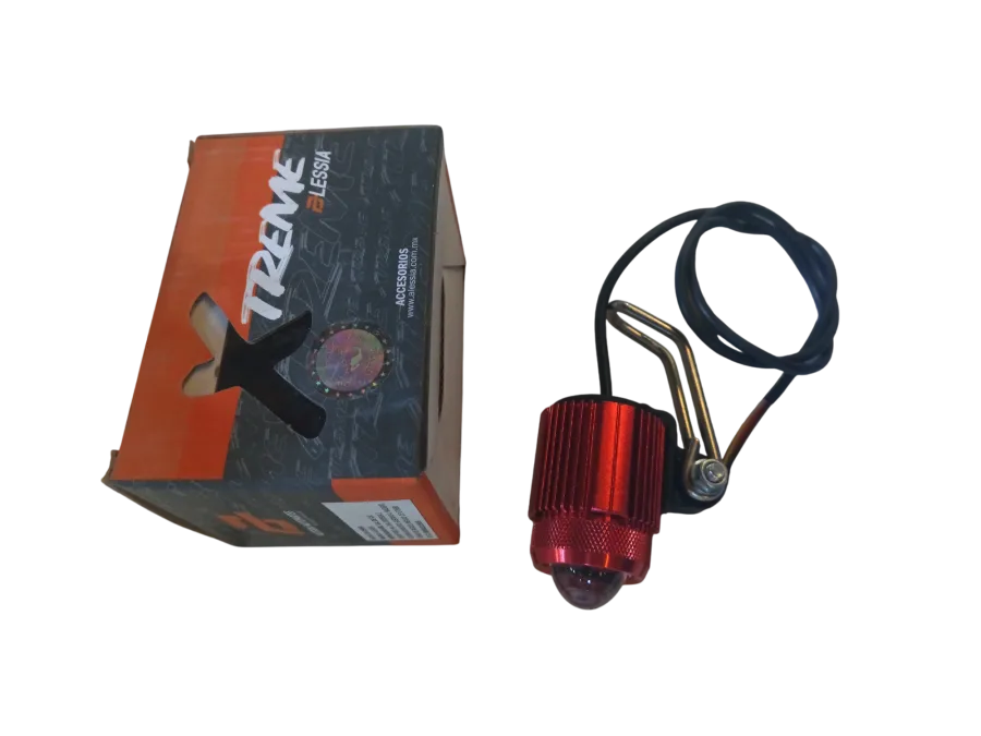 FARO AUXILIAR ROJO 1000LM 12 Vcc (C/SOPORTE AJUSTABLE)