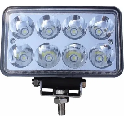 LUZ FARO AUXILIAR NEGRO 8 LEDS "LUZ BLANCA, AMARILLA" 12Vcc UNIV