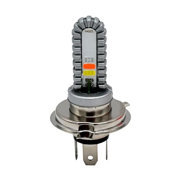 FOCO DE FARO H4 LUZ BLANCA/ LUZ DE DÍA AZUL "ALTA-BAJA " 8W/800LM 12 Vcc UNIVERSAL