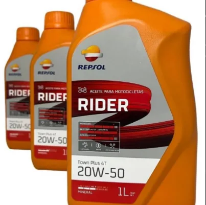 ACEITE REPSOL =MINERAL 20W-50= 1 LITRO, 4T MOTO RIDER TOWN PLUS (RP169Q51)