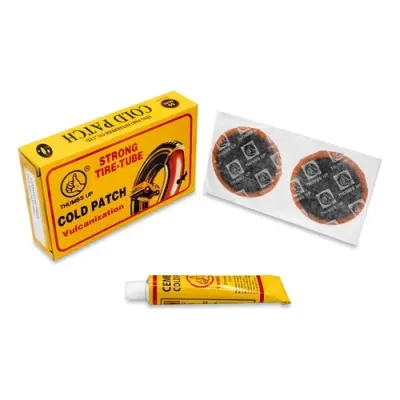 PARCHE MOTO COLD PATCH C/16 PARCHES 50MM Y CEMENTO --GODE-- (750000025084)