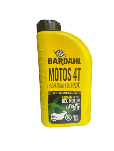 ACEITE 4T MOTO --BARDAHL-- SAE 20W 50 (API SL Y JASO MA) 946 ML