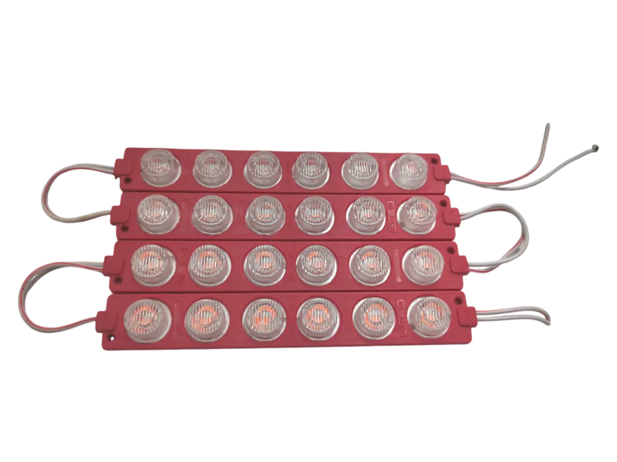 MODULO "PZA" 6 LEDS T/BOTON -CHI- LATERAL (RJO, AZL, BCO, AMA, VDE, MOR, RSA) --RASEN--