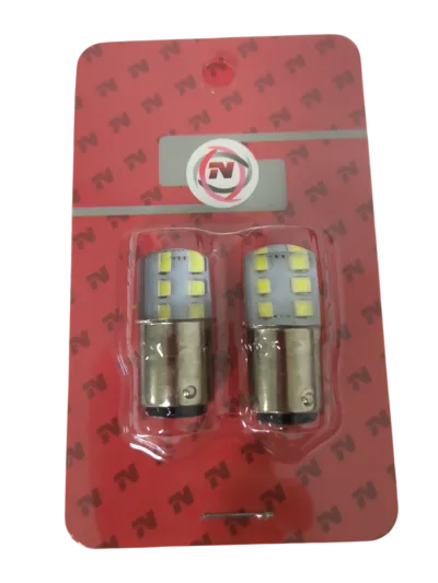 FOCO LED STOP 12 LED C/U CON ESTROBO BLANCO C/GOMA PROTECTORA (PAR) NAHEL