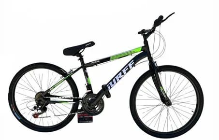 BICI SURFF R24 H NEGRO 21 VEL S/ACC