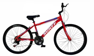 BICI SURFF R24 H ROJO 21 VEL S/ACC