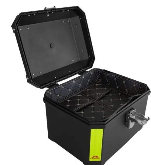 MALETERO "R-2003" NEGRO 36L C/ACCS. Y TIRAS FLOURESCENTES (D: 360X280X310MM)