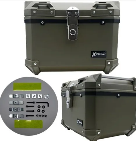 CAJA PORTA EQUIPAJE "XTREME VERDE MATE" UNIVERSAL (CAP. 45L)