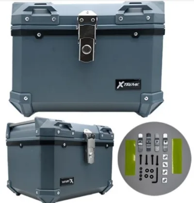 CAJA PORTA EQUIPAJE "XTREME GRIS MATE" UNIVERSAL (CAP. 45L)