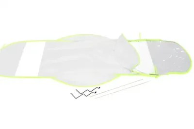TOLDO CUBRESOL PARA MOTOCICLETA COLOR BLANCO
