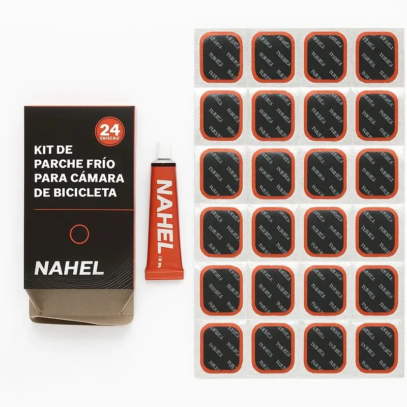 PARCHE PARA BICICLETA NAHEL 24 PZAS C/CEMENTO (APLICACION UNIVERSAL)