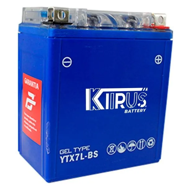 BATERIA GEL YTX7L-BS KIIRUS (DS250 NINJA/ CG150 11-13/ REBEL 250)