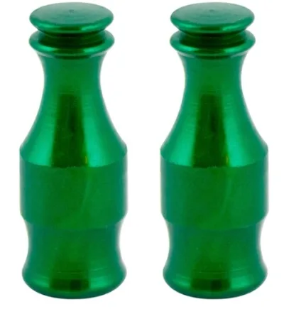 TAPON VALVULA AIRE JGO ALUMINIO BOTELLA VERDE