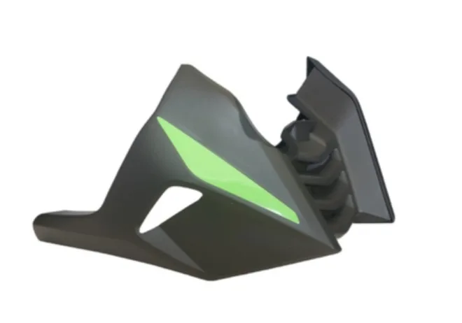 CUBIERTA INFERIOR DE MOTOR NEGRO-VERDE LIMON ITALI 150Z 2022-2024