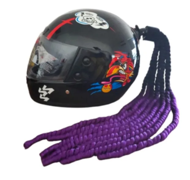 TRENZA PARA CASCO PURPURA