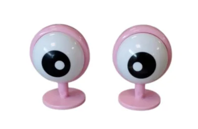 ACCESORIO PARA CASCO DE OJOS ROSA