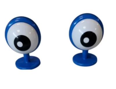 ACCESORIO PARA CASCO DE OJOS AZUL