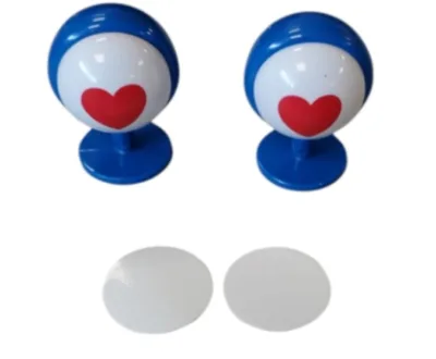 ACCESORIO PARA CASCO DE CORAZON AZUL