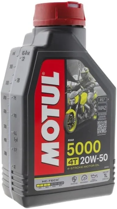 ACEITE P/MOTO 4T 1L --MOTUL 5000 20W50 SEMISINTETICO--